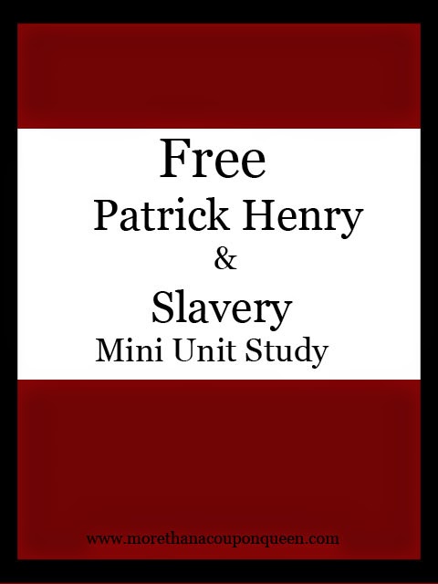 FREE Patrick Henry & Slavery Study