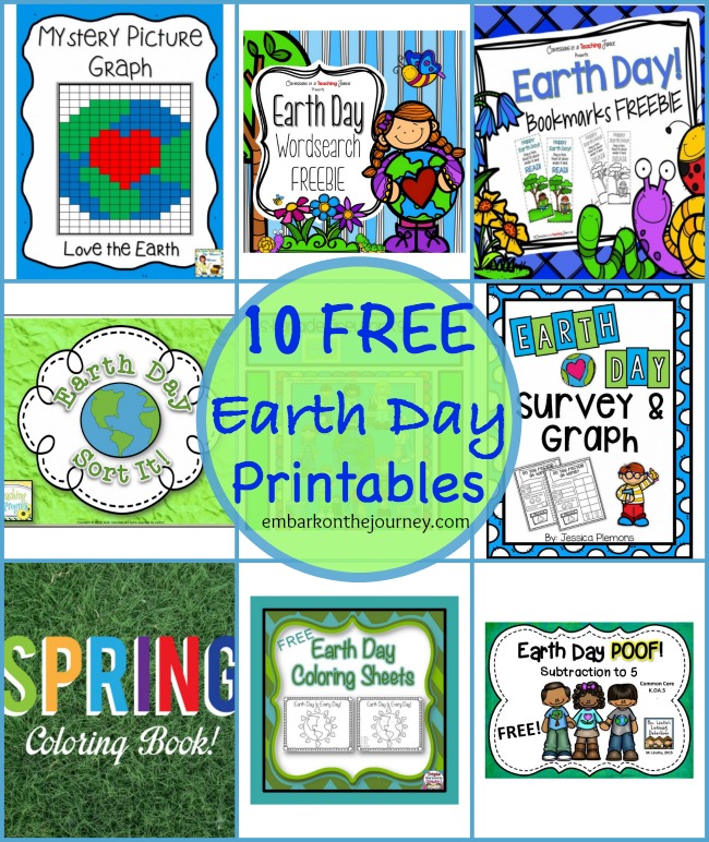 FREE: 10 Earth Day Printables Packs