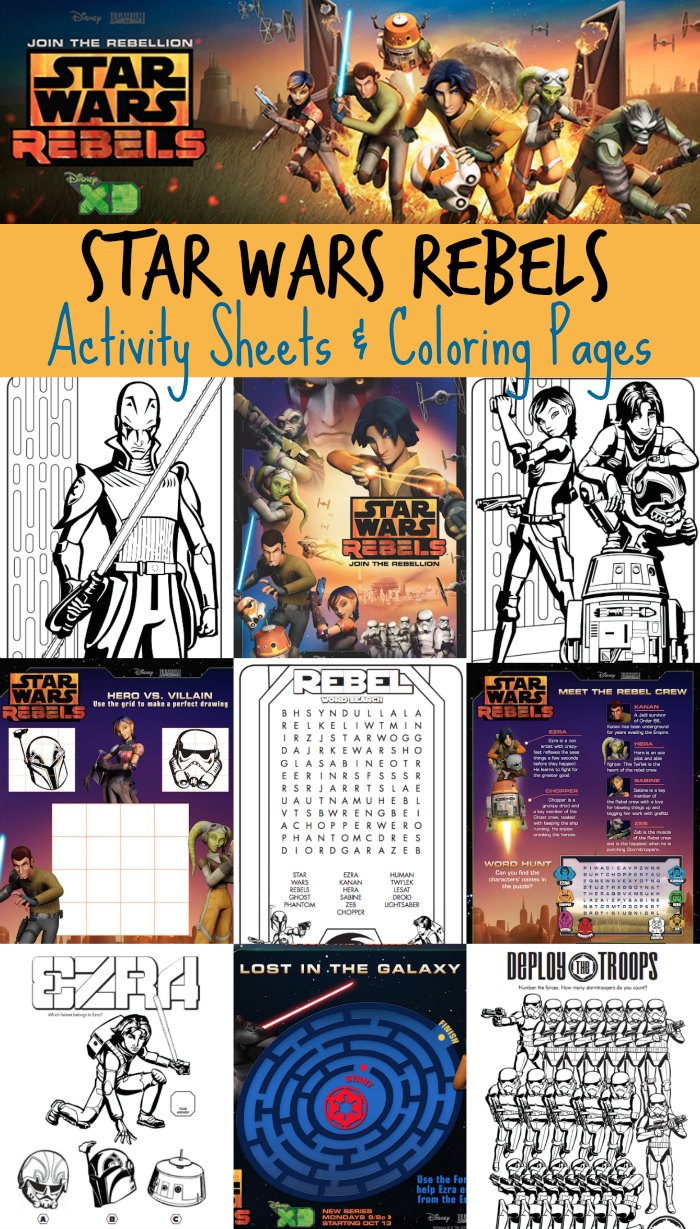 FREE Starwars Rebels Printables Pack