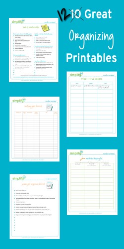 FREE Organizing Printables Pack