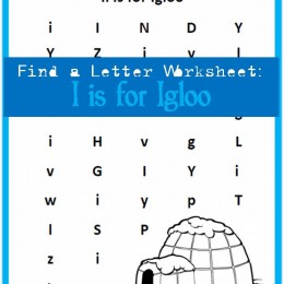 FREE I is for Igloo printables