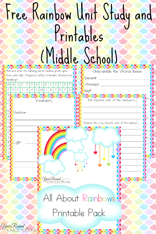 FREE Middle School Rainbow Pack