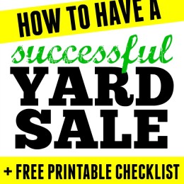 FREE Yard Sale Printables