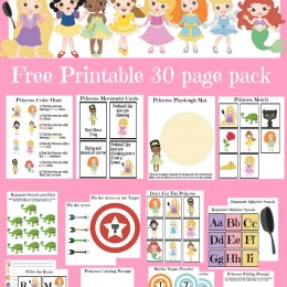 FREE 30 Page Princess Learning Pack