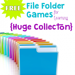 Free File Folder Games for Homeschool Learning and Fun! {HUGE Collection}