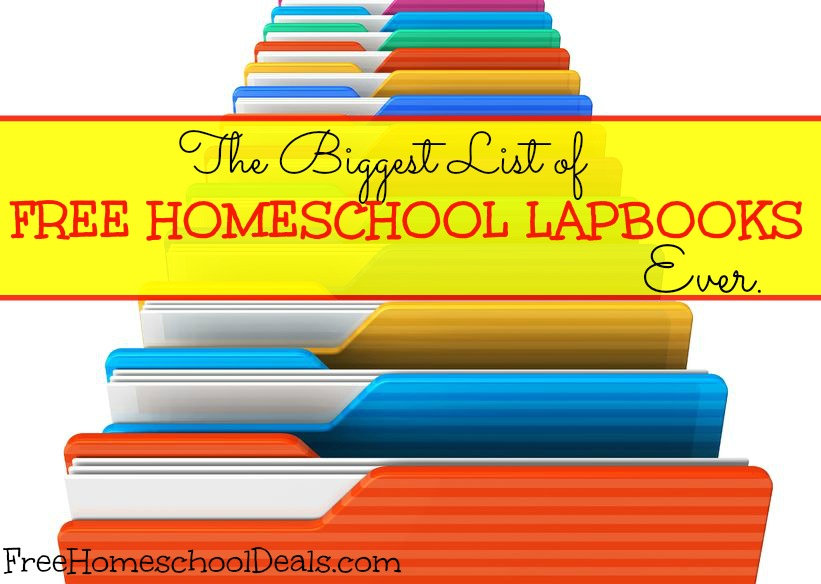 The BIGGEST List of FREE HOMESCHOOL LAPBOOKS - Ever!