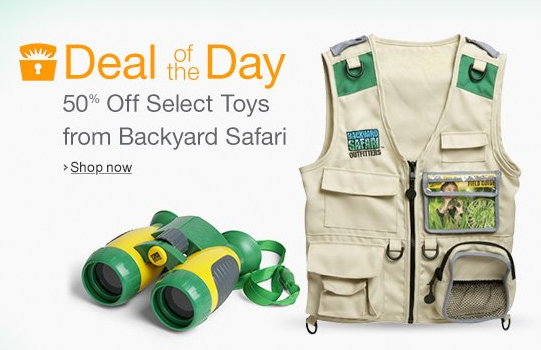 50% Off Backyard Safari Toys - $4.99 & Up! Today Only!