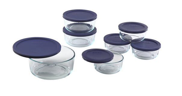 Pyrex 14 Piece Glass Storage Set Only $14.97!