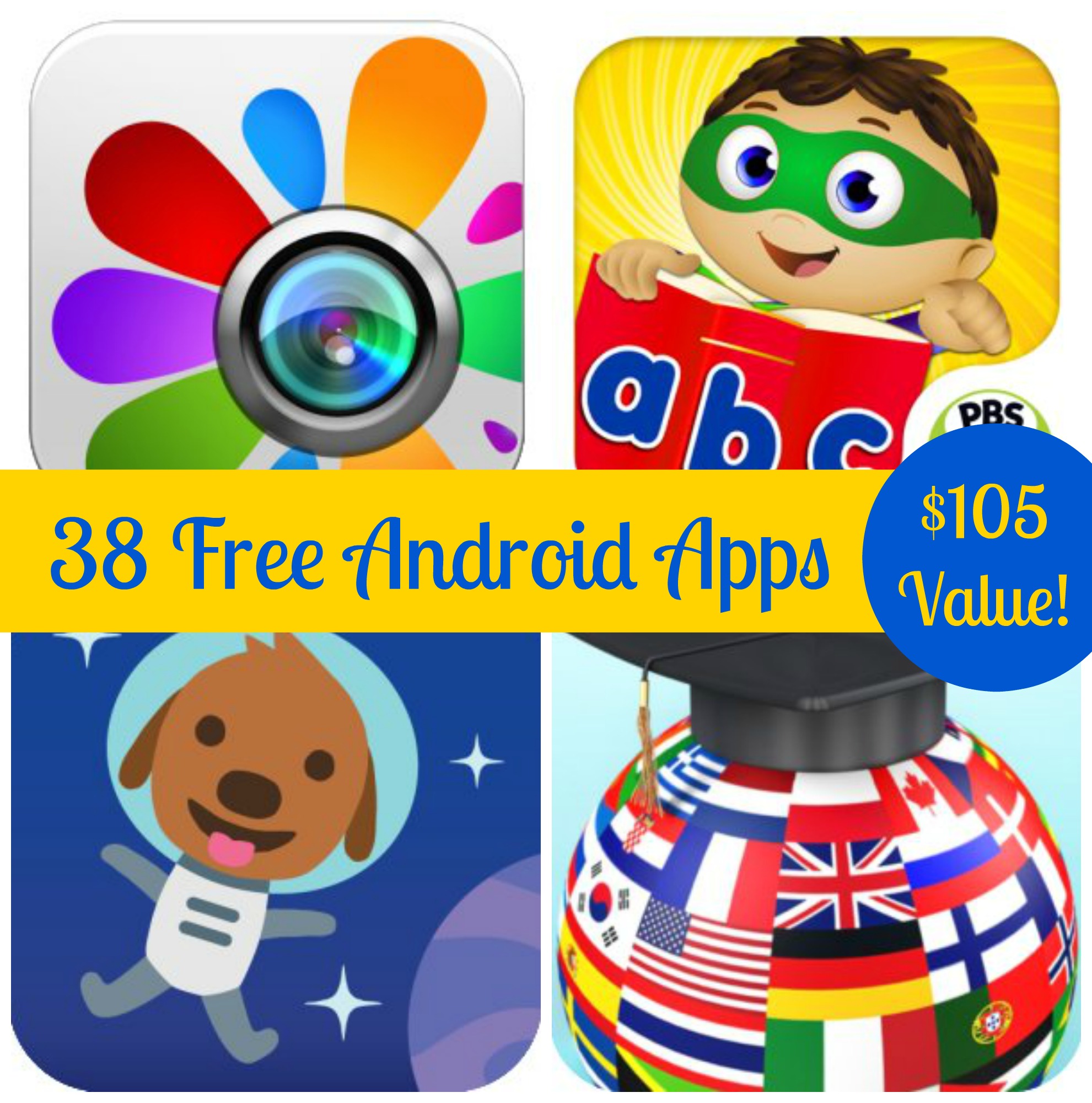 38 Free Android Apps: Super Why ABC Adventure, Language Coach, & More! ($105 Value!)