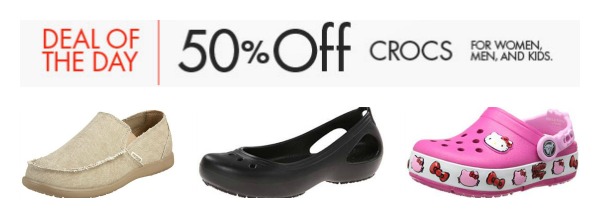 50% Off Crocs for the Family - Today Only!