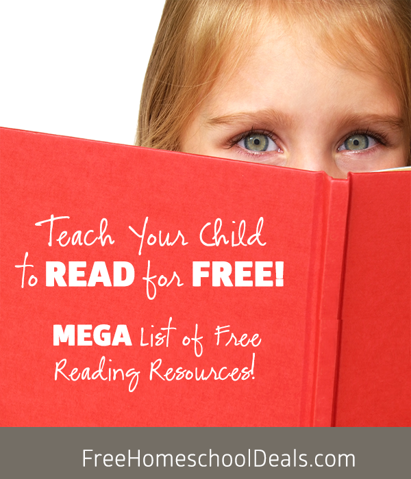 Teach Your Child To Read For Free! Mega Resource List of Free Reading Resources!