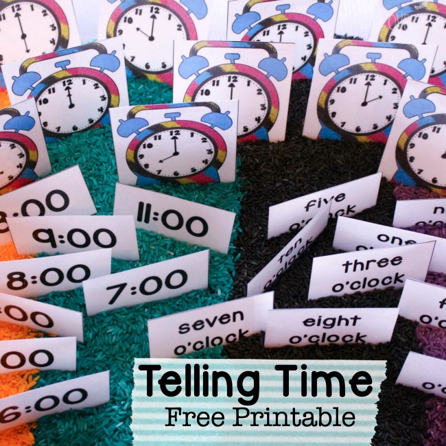 FREE Telling Time Printables