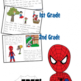 FREE Superhero Themed Readers