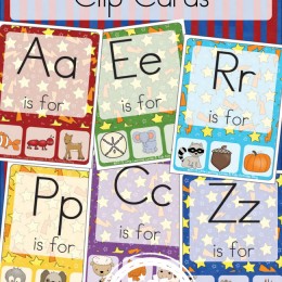 FREE Alphabet Phonics Clip Cards