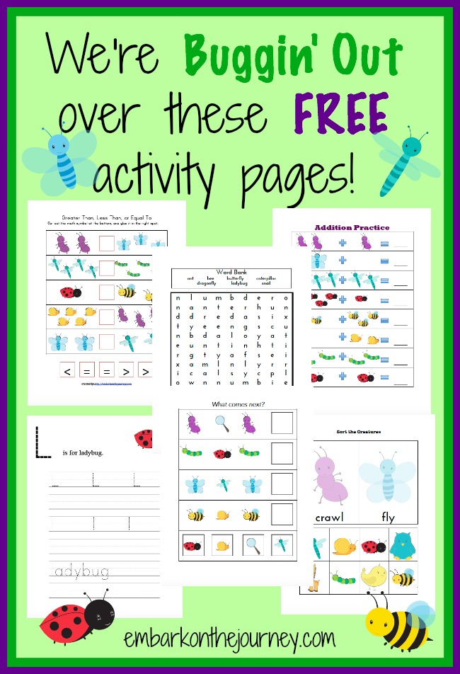 FREE Bug printables