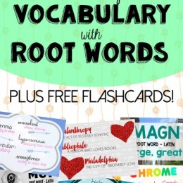 FREE Vocabulary With Root Words Pack