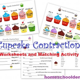 FREE Cupcake Contraction Activity