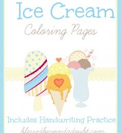 FREE Ice Cream Coloring Pages