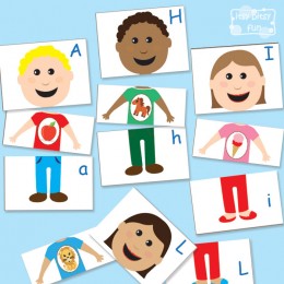 FREE Alphabet Matching puzzles