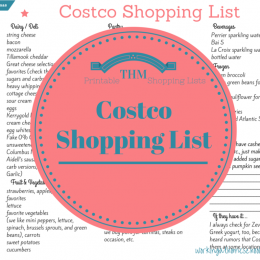 FREE Costco Shopping List