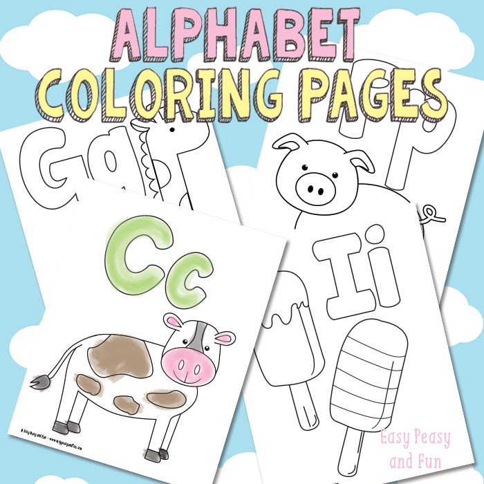 FREE Alphabet Coloring pages