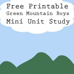 FREE Green Mountain Boys Mini Unit Study