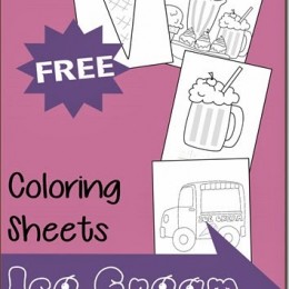 FREE Ice Cream Coloring Sheets