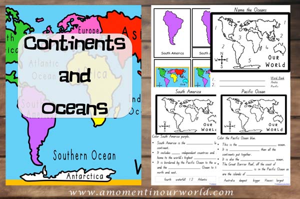 FREE Continents and Oceans Pack