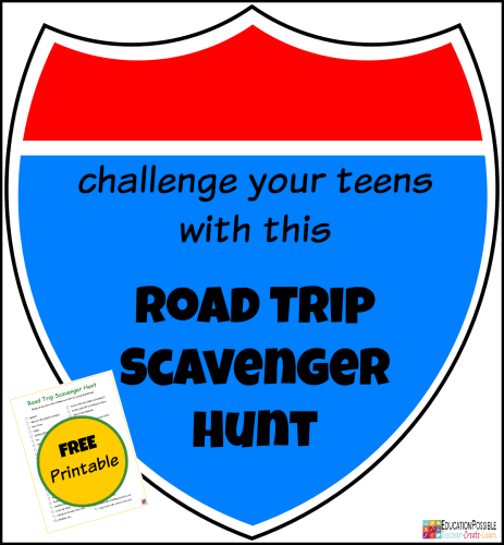 FREE Road Trip Scavenger Hunt