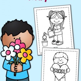 FREE May Themed Coloring Sheets