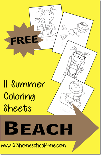 Free Summer Coloring Pages