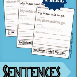 FREE Sentence Writing Worksheets