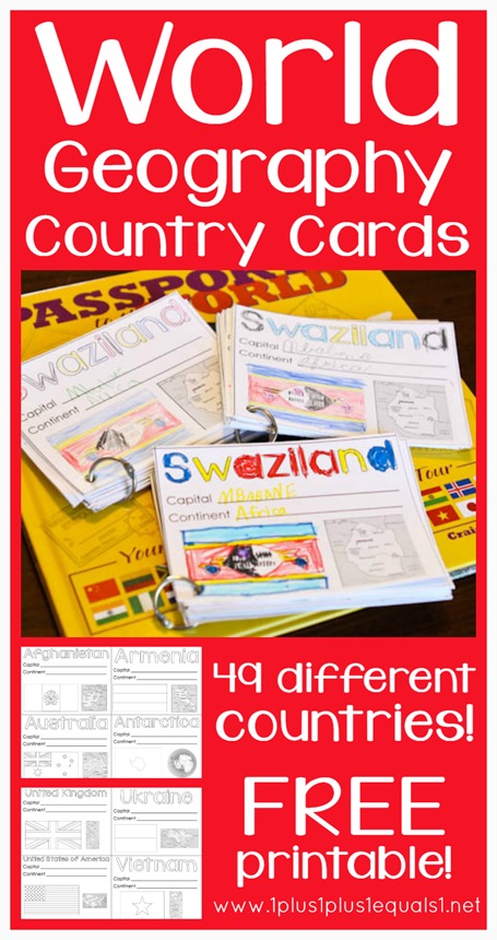 FREE Geography Cards