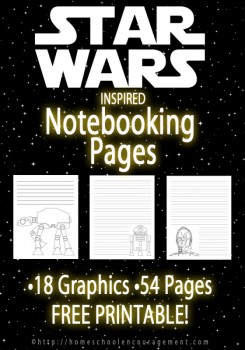 FREE Star Wars Themed Notebooking Pages