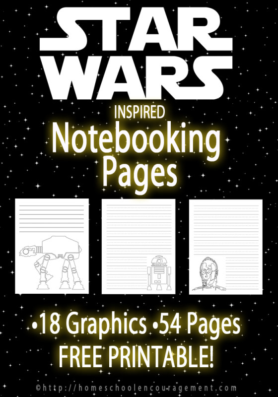 FREE Star Wars Notebooking Pages