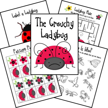 The Grouchy Ladybug lapbook