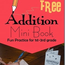 FREE Addition Mini Book