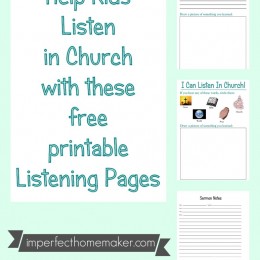 FREE kids Church Printables