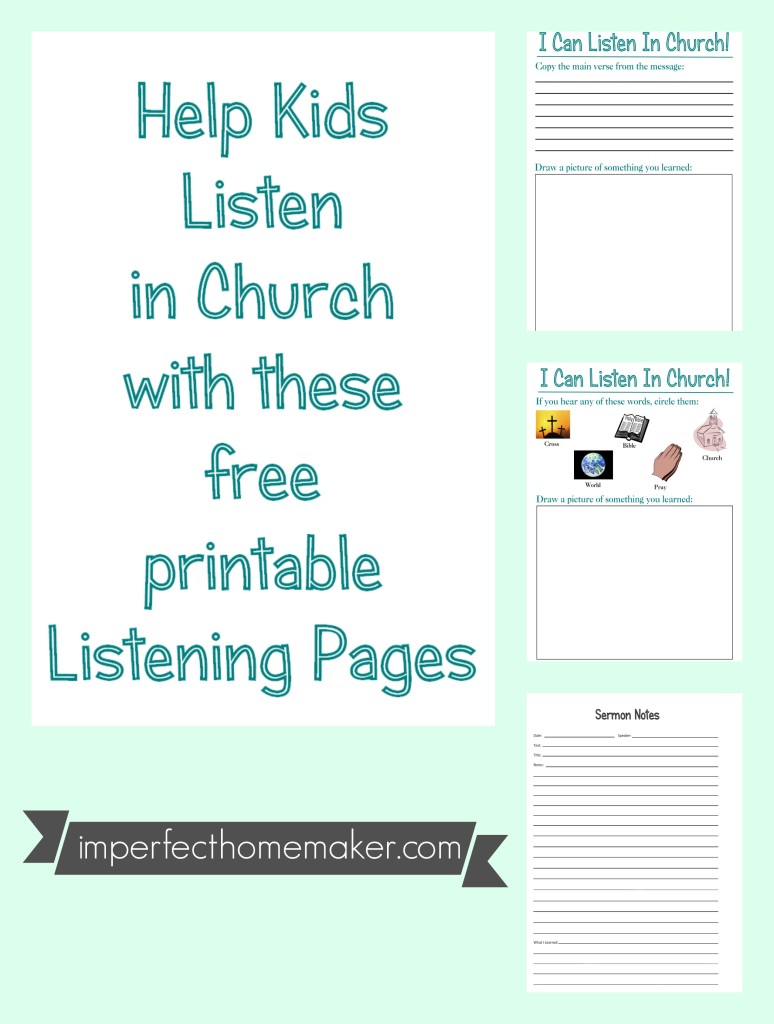 FREE kids Church Printables