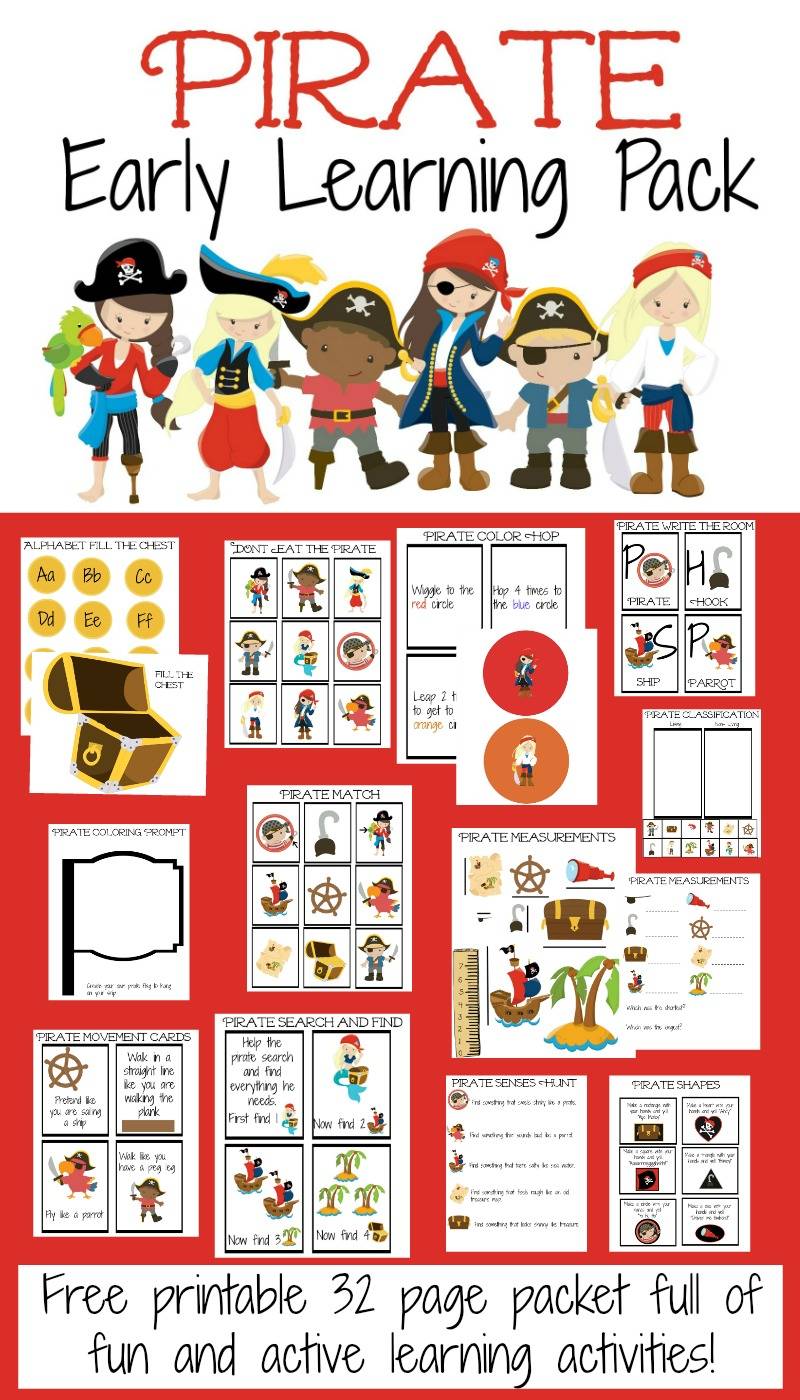 FREE Pirate Early Learning Pack