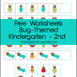 FREE bug Themed Learning Pack