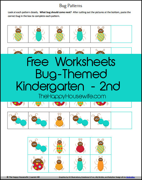 FREE bug Themed Learning Pack