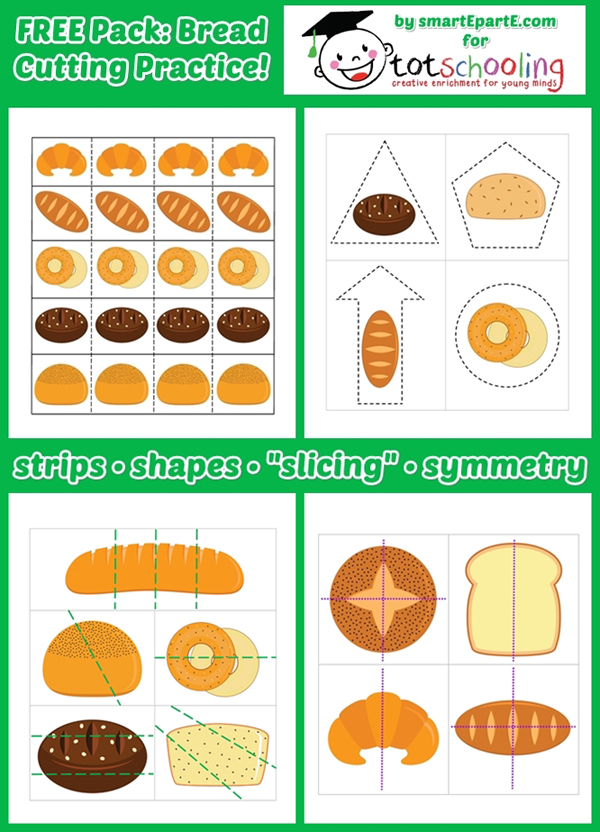 FREE Bread Cutting Practice Pack