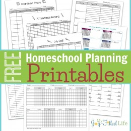 FREE homeschool Planning Printables