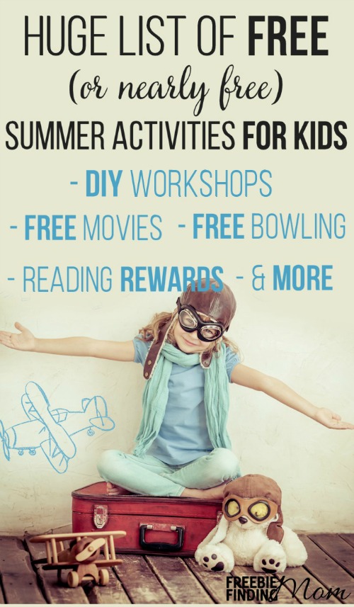 HUGE List of FREE (Or Nearly FREE) Summer Activities For Kids