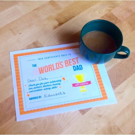 Free World's Best Dad Printable