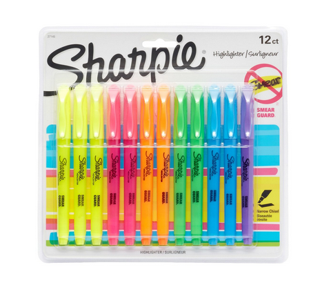 Sharpie 12 Pack Highlighters Only $6.97! (Reg. $12.86!)