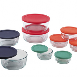 Pyrex 18 Piece Glass Storage Set Only $23 - Today Only!