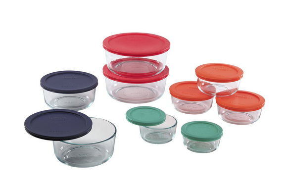 Pyrex 18 Piece Glass Storage Set Only $23 - Today Only!