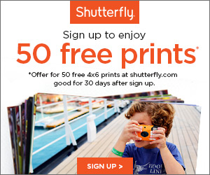 50 Free Prints for New Shutterfly Members!